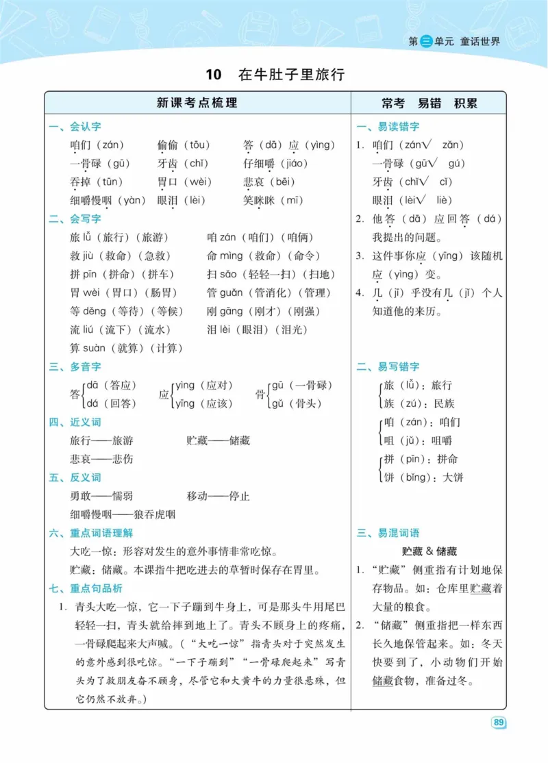 《典中点名师划重点》语文3年级上册（RJ）_三年级上下册资料_小学三年级学习资料-25年更新版_3-01、小学三年级语文上册_3-1-2、练习题、作业、试题、试卷_电子册类