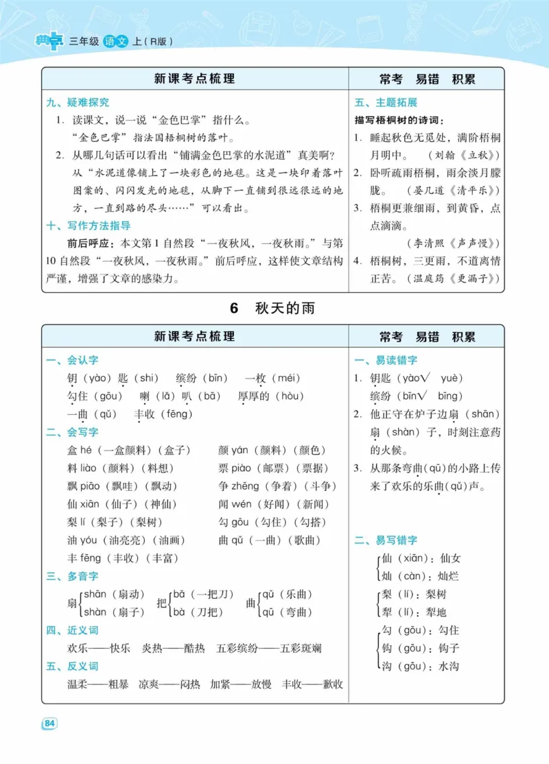 《典中点名师划重点》语文3年级上册（RJ）_三年级上下册资料_小学三年级学习资料-25年更新版_3-01、小学三年级语文上册_3-1-2、练习题、作业、试题、试卷_电子册类