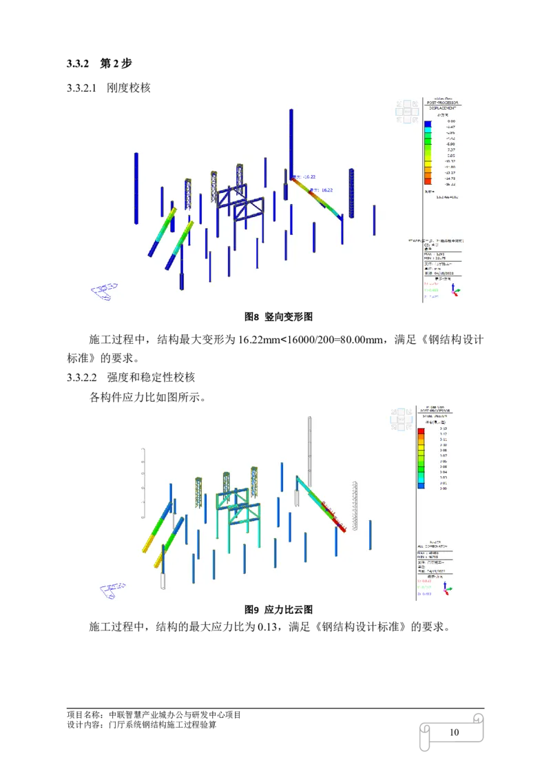 8.4中联智慧产业城办公与研发中心项目门厅施工过程验算_2021-2023年优秀施组方案_施工方案_中联智慧产业城项目大跨度钢桁架高空拼装专项方案_1.施工方案