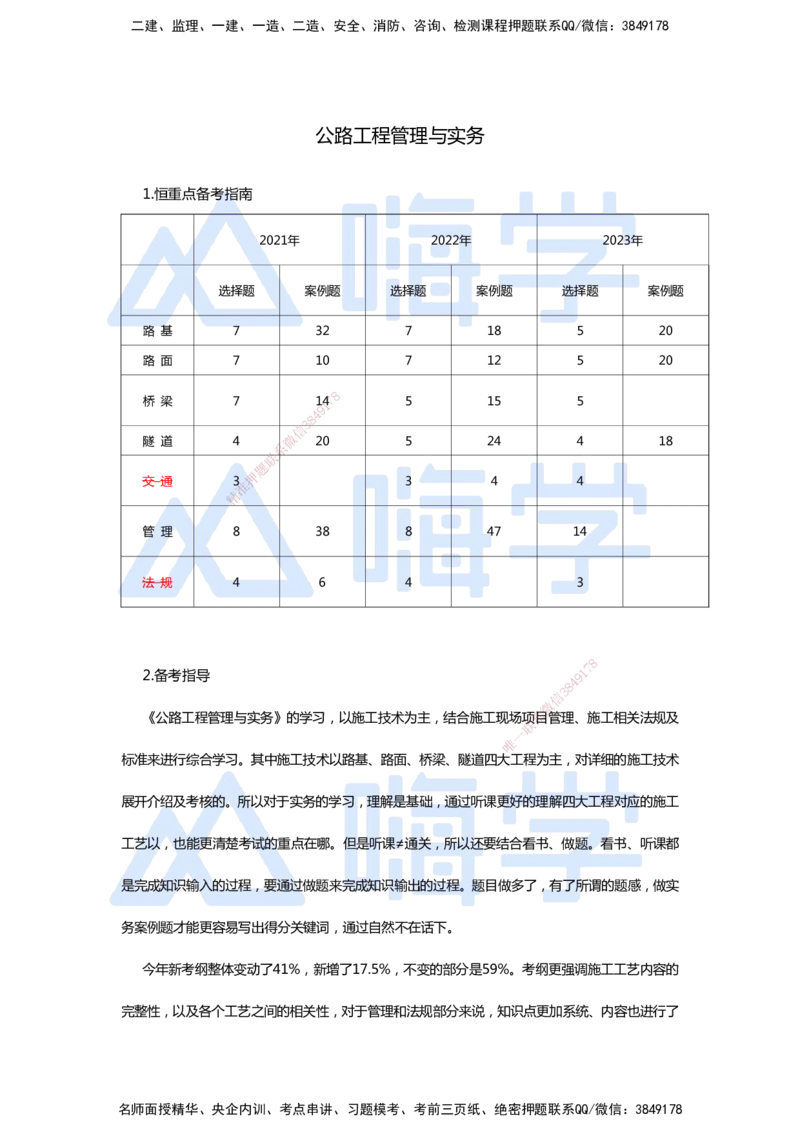 一建备考指南-公路_2026年一级建造师_2026年一建公路_2025年一建公路SVIP_01-精华文档✿电子教材✿历年真题_12-公路《恒考点备考指南+案例快问快答》HX
