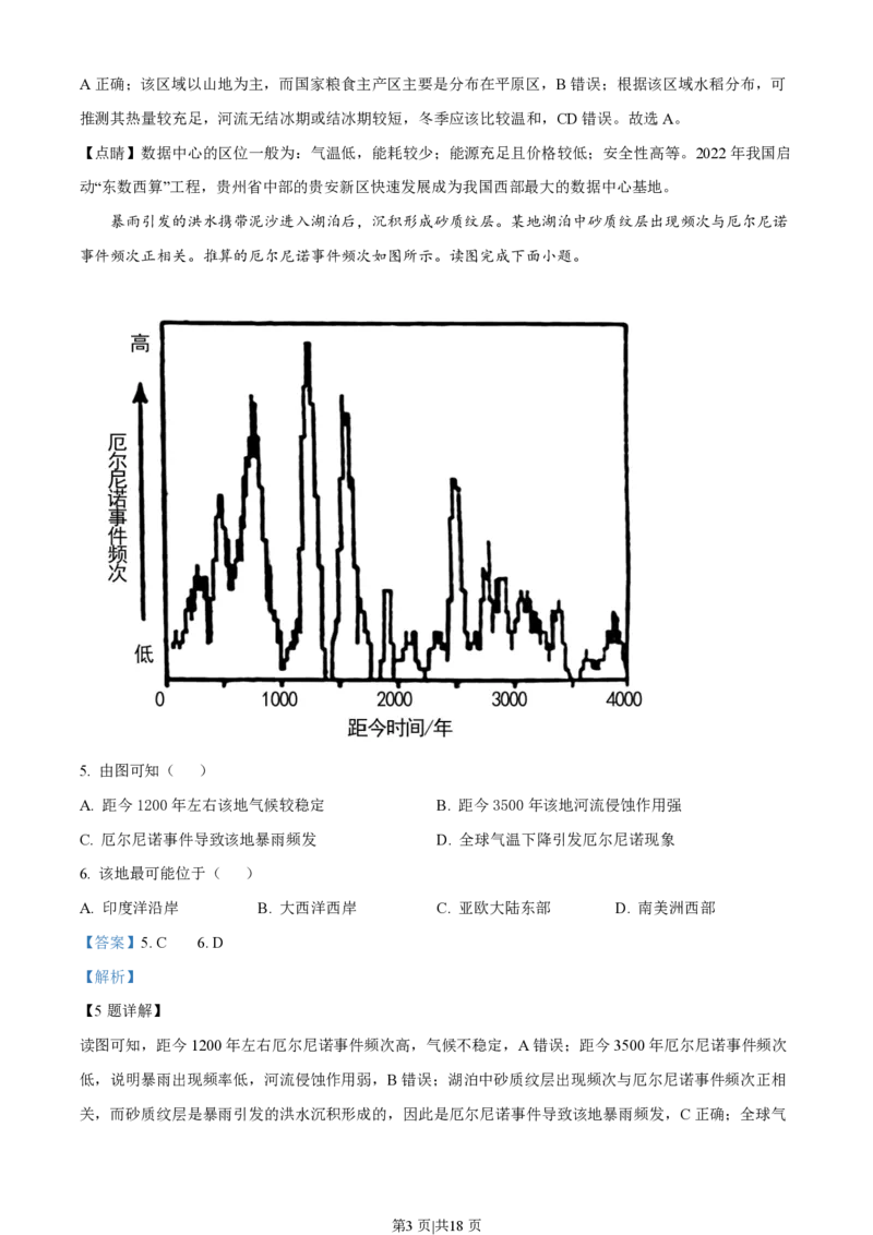 2023年高考地理试卷（北京）（解析卷）_地理历年高考真题_新&middot;PDF版2008-2025&middot;高考地理真题_地理（按省份分类）2008-2025_2008-2025&middot;（北京）地理高考真题