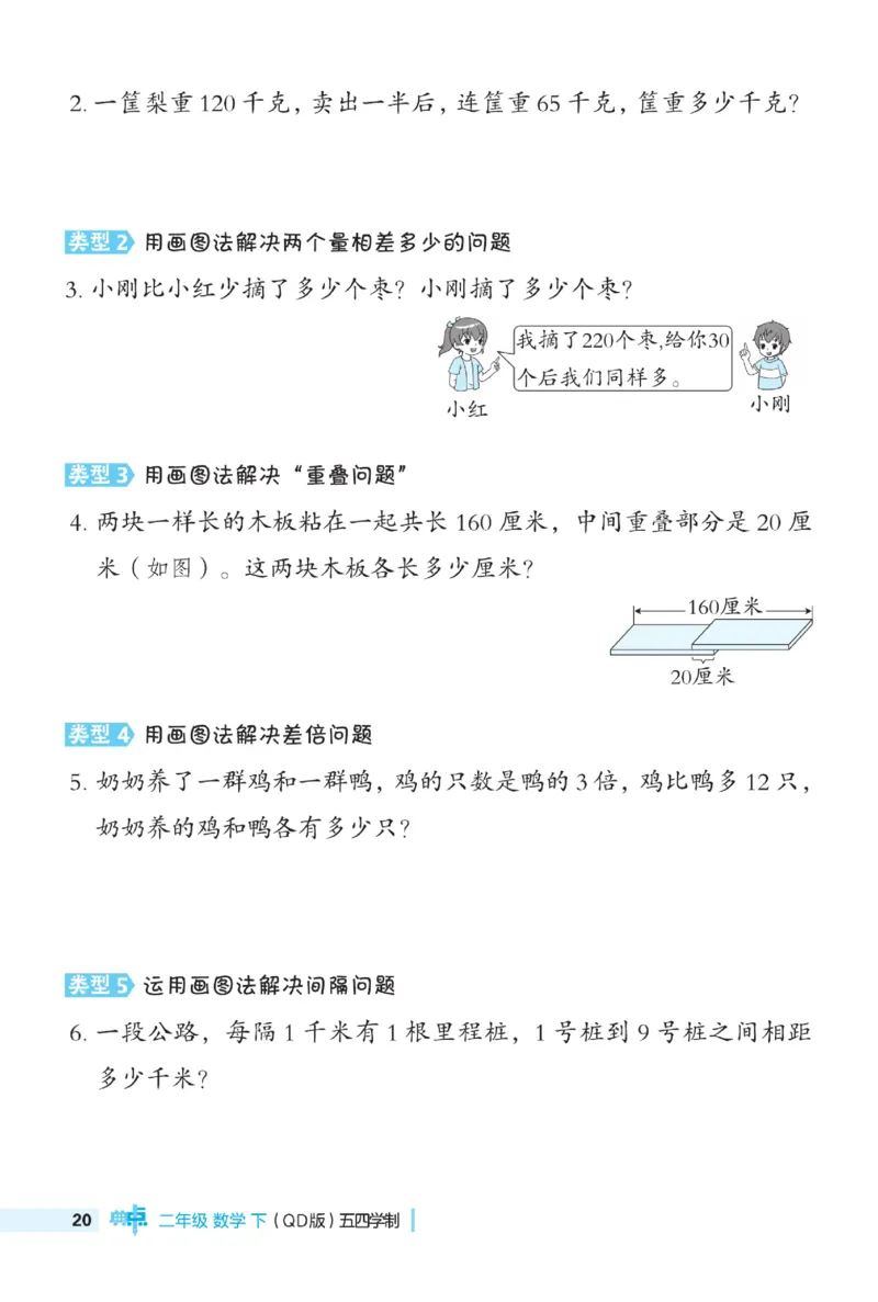 《典中点》极速提分法-数学2年级下册（54QD）_二年级上下册资料_小学二年级学习资料-25年更新版_2-04、小学二年级数学下册_2-4-2、练习题、作业、试题、试卷_青岛54_电子册类