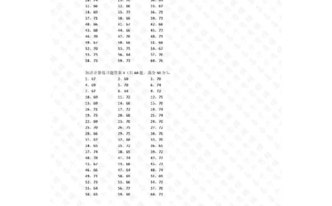 80以内加法第1-10篇答案_小学数学口算竖式脱式计算应用题一二三四五六年级上下册电_小学数学口算题库电子版（1-6）_小学数学口算一年级_口算题适合1年级(含答案）