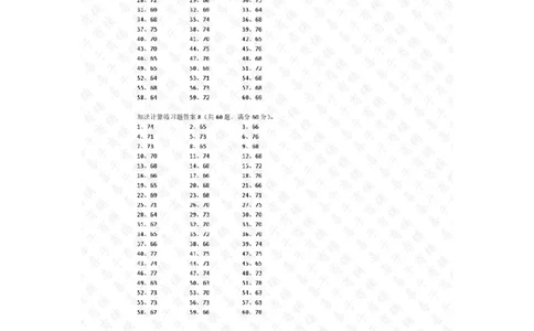 80以内加法第1-10篇答案_小学数学口算竖式脱式计算应用题一二三四五六年级上下册电_小学数学口算题库电子版（1-6）_小学数学口算一年级_口算题适合1年级(含答案）