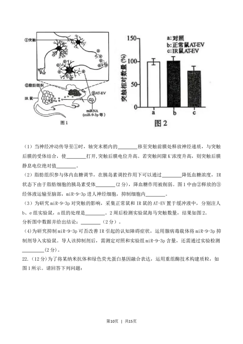 2023年高考生物试卷（江苏）（解析卷）_生物历年高考真题_新&middot;Word版2008-2025&middot;高考生物真题_生物（按试卷类型分类）2008-2025_自主命题卷&middot;生物（2008-2025）_江苏自主命题&middot;生物（2008-2025）