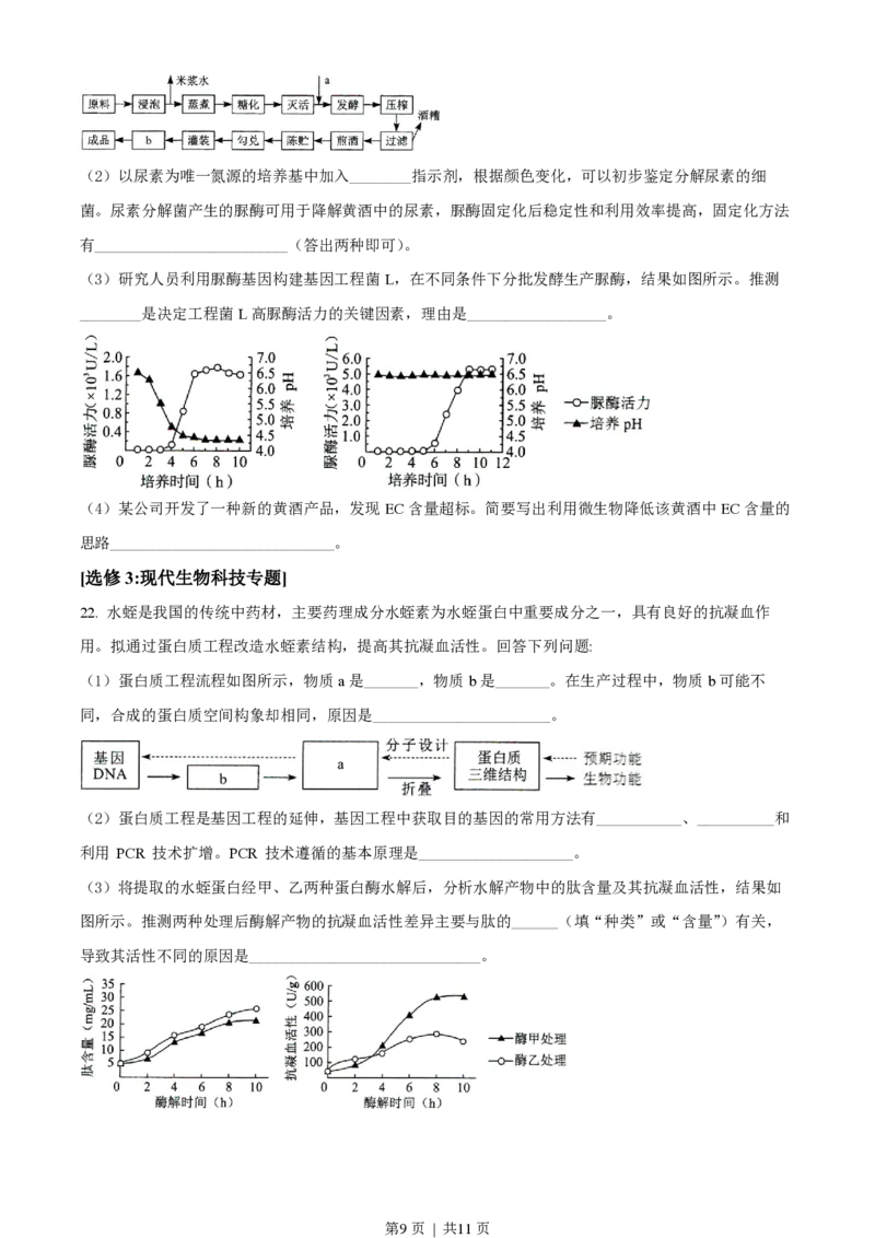 2022年高考生物试卷（湖南）（空白卷）_生物历年高考真题_新&middot;PDF版2008-2025&middot;高考生物真题_生物（按省份分类）2008-2025_2008-2025&middot;（湖南）生物高考真题