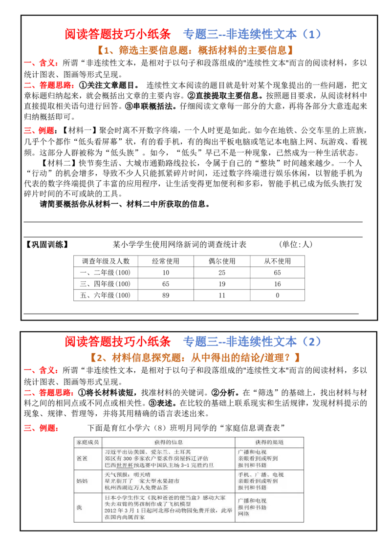 阅读答题训练(1)_小学全网线上同款资料_41号文件夹4-6年级
