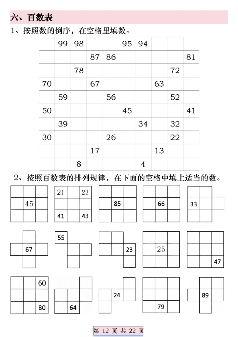 415精选期中常考易错汇总-无答案一下数学(1)_一年级上下册资料_一年级下册小红书同款资料_一下语文_一年级下册免费资料库_一年级下册免费资料库