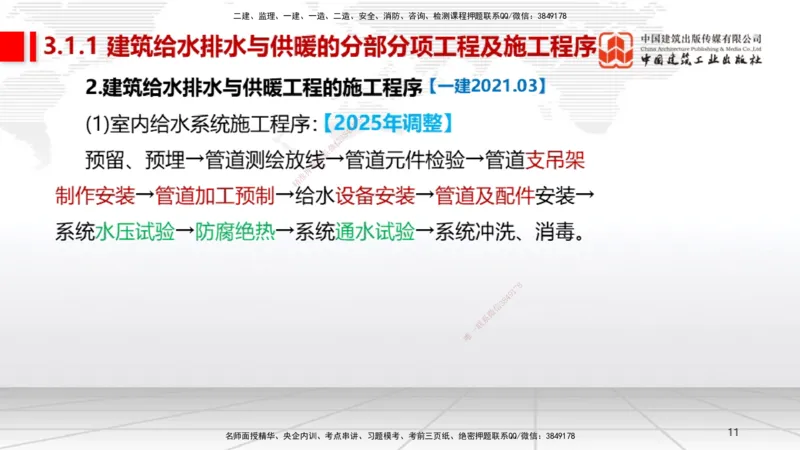 B05节：3.1建筑给水排水与供暖工程施工技术1（04.10）_2026年一级建造师_2026年一建机电_2025年一建机电SVIP_02-基础精讲✿高端面授✿深度强化_05-机电《两轮基础直播》闫娜JGS_讲义