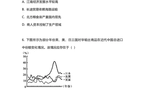 2023年高考历史试卷（江苏）（空白卷）_历史历年高考真题_新&middot;Word版2008-2025&middot;高考历史真题_历史（按省份分类）2008-2025_2008-2025&middot;（江苏）历史高考真题