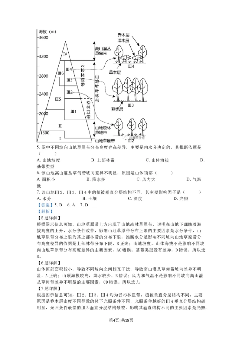 2023年高考地理试卷（江苏）（解析卷）_地理历年高考真题_新&middot;Word版2008-2025&middot;高考地理真题_地理（按年份分类）2008-2025_2023&middot;地理高考真题