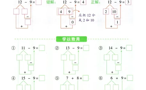 5.13❤红逗号竖式易错题一年级下册数学_一年级上下册资料_小学一年级学习资料-25年更新版_1-04、小学一年级数学下册_1-4-2、练习题、作业、试题、试卷_通用_通用重点必背+专项练习