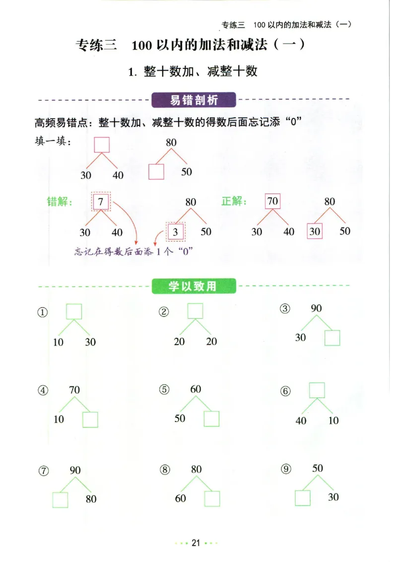 5.13❤红逗号竖式易错题一年级下册数学_一年级上下册资料_小学一年级学习资料-25年更新版_1-04、小学一年级数学下册_1-4-2、练习题、作业、试题、试卷_通用_通用重点必背+专项练习