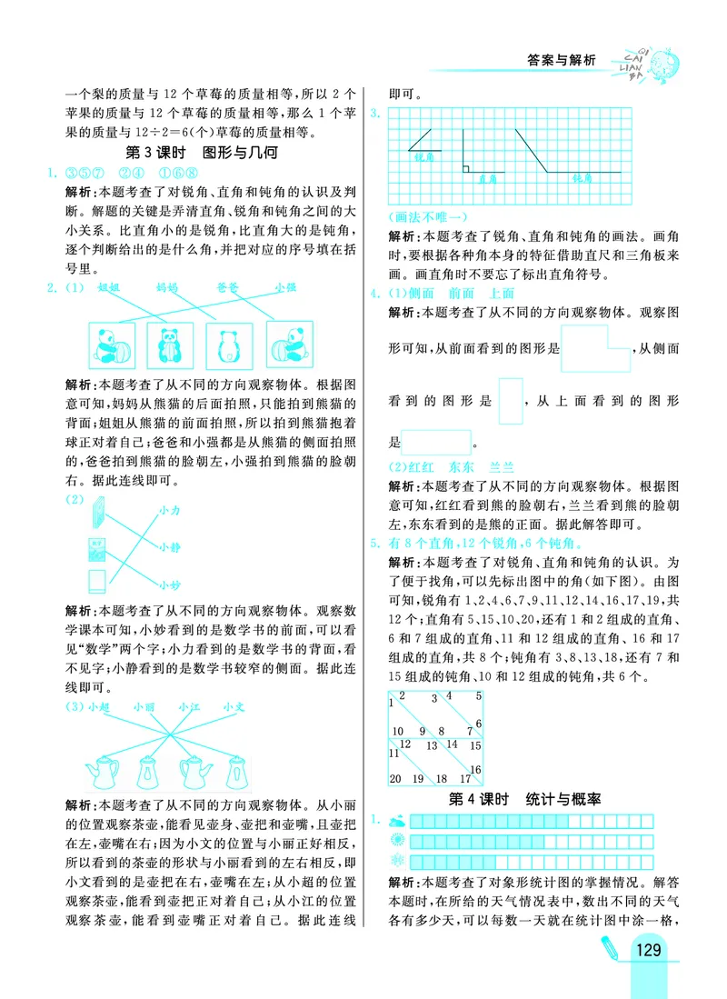 《七彩练霸》数学2年级上册（JJ）答案_二年级上下册资料_小学二年级学习资料-25年更新版_2-03、小学二年级数学上册_2-3-2、练习题、作业、试题、试卷_冀教版_电子册类