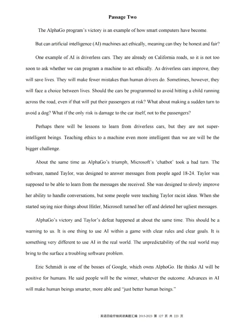 四级仔细阅读真题2015-2023.12_大学英语四级+六级_四级真题_专项_四级仔细阅读