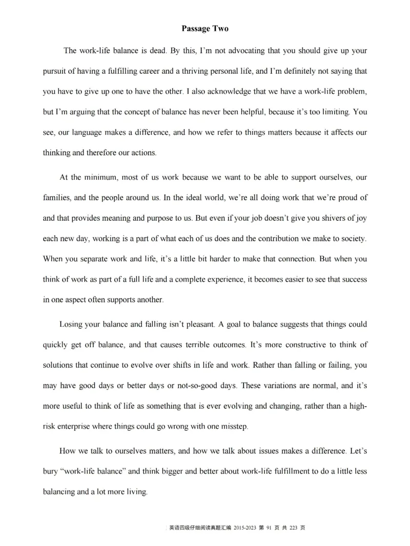 四级仔细阅读真题2015-2023.12_大学英语四级+六级_四级真题_专项_四级仔细阅读