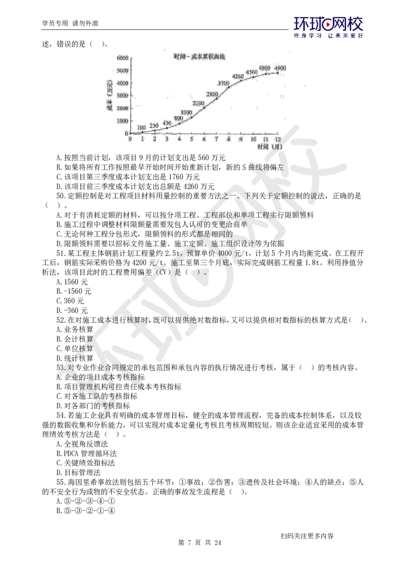 第2讲2025一建管理万人模考（二）_2026年一级建造师_2026年一建管理_2025年一建管理SVIP_03-习题精析✿实战特训✿模考通关_33-管理《模考特训班》张君HQ