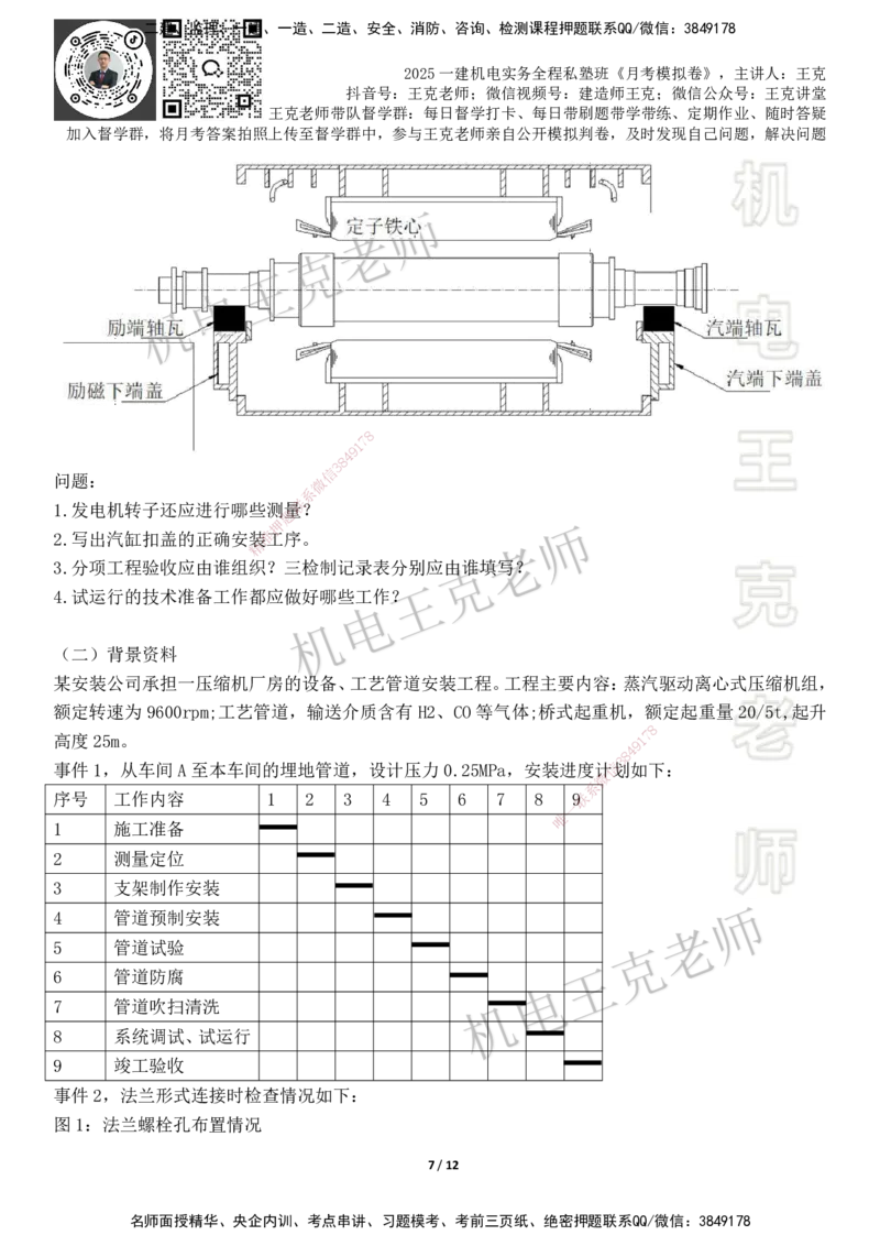 机电王克老师月考模拟卷2（6月份）-题目_2026年一级建造师_2026年一建机电_2025年一建机电SVIP_04-冲刺串讲✿考点强化✿小灶集训_96-机电《四套模拟卷》王克SMR_讲义