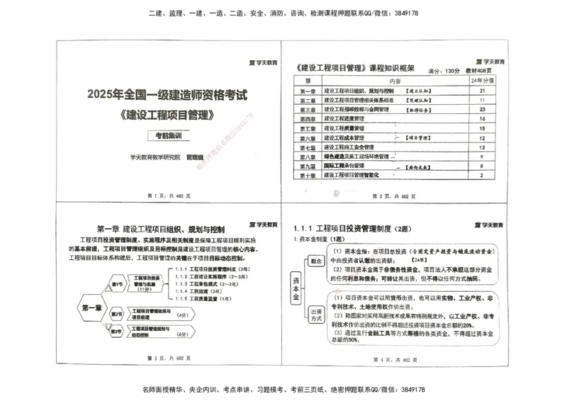 管理集训讲义_2026年一级建造师_2026年一建管理_2025年一建管理SVIP_04-冲刺串讲✿考点强化✿小灶集训_29-管理《考前集训班》陈晨XT_--配套讲义--