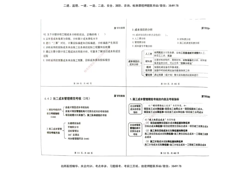 管理集训讲义_2026年一级建造师_2026年一建管理_2025年一建管理SVIP_04-冲刺串讲✿考点强化✿小灶集训_29-管理《考前集训班》陈晨XT_--配套讲义--