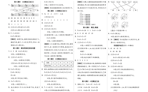 《全品学练考》23秋数学2年级上册（BJ）参考答案_二年级上下册资料_小学二年级学习资料-25年更新版_2-03、小学二年级数学上册_2-3-2、练习题、作业、试题、试卷_北京课改版_电子册类