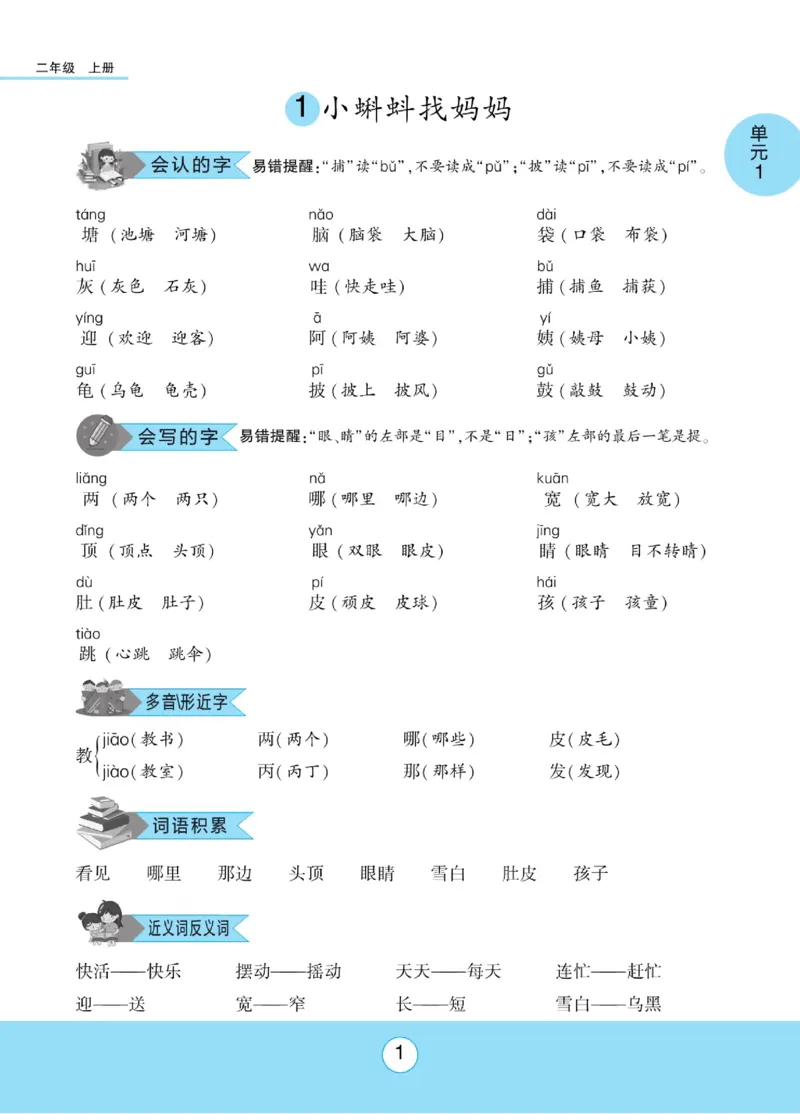 《优佳好》课本知识完全手册-23秋语文2年级上册（RJ）_二年级上下册资料_小学二年级学习资料-25年更新版_2-01、小学二年级语文上册_2-1-2、练习题、作业、试题、试卷_电子册类