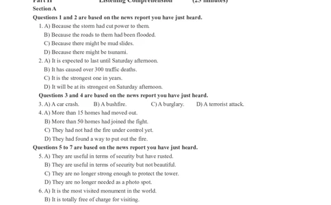 版本一四级模拟4试题_大学英语四级+六级_四级真题_四级密押试卷_新四级模拟卷全10套_版本一四级模拟卷_版本一四级模拟4