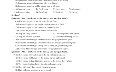 版本一四级模拟4试题_大学英语四级+六级_四级真题_四级密押试卷_新四级模拟卷全10套_版本一四级模拟卷_版本一四级模拟4