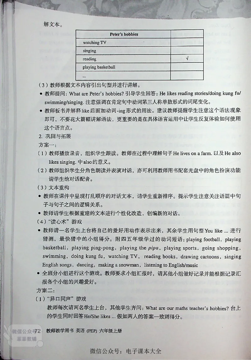 英语PEP6A教师教学用书_《教师教学用书（教参）》英语3-6年级上册（人教PEP）