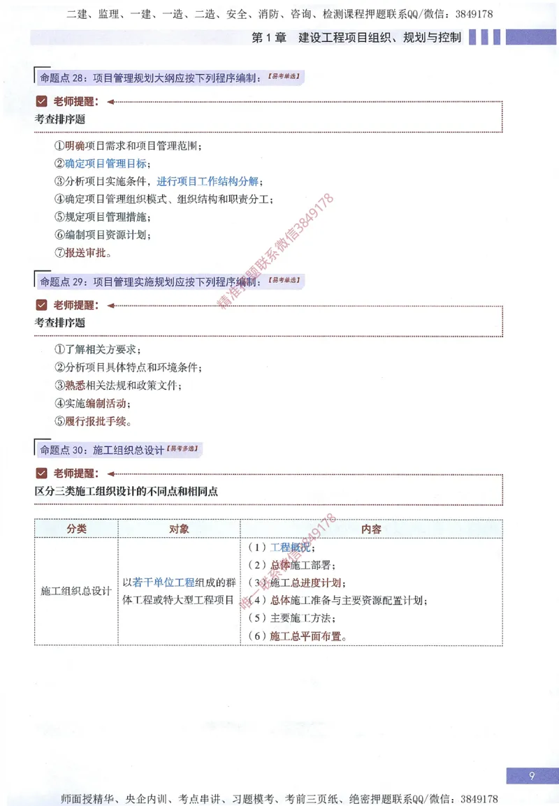 一建建造师考点大爆料建设工程项目管理_2026年一级建造师_2026年一建管理_2025年一建管理SVIP_05-考前密训✿央企特训✿机构普押_24-管理《考点大爆料+圈题AB卷》SMR