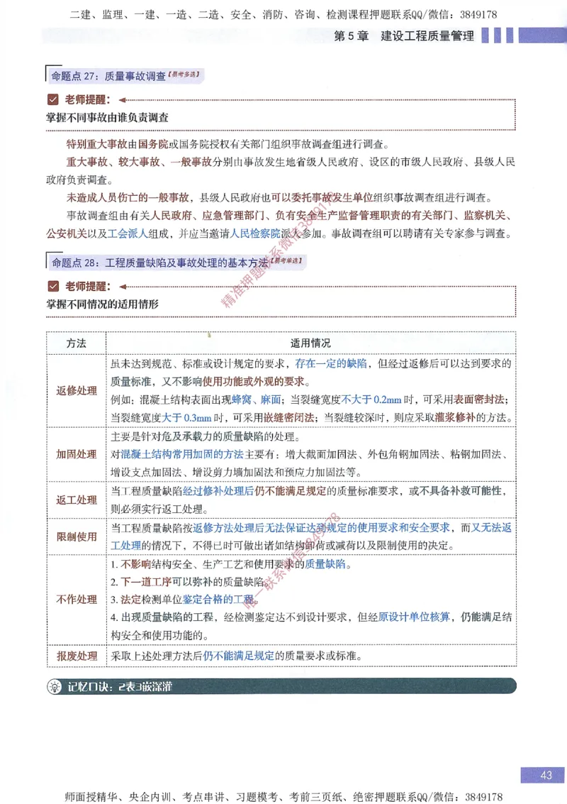 一建建造师考点大爆料建设工程项目管理_2026年一级建造师_2026年一建管理_2025年一建管理SVIP_05-考前密训✿央企特训✿机构普押_24-管理《考点大爆料+圈题AB卷》SMR