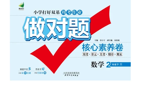 《做对题核心素养卷》数学2年级下册（RJ）_二年级上下册资料_小学二年级学习资料-25年更新版_2-04、小学二年级数学下册_2-4-2、练习题、作业、试题、试卷_人教版_电子册类