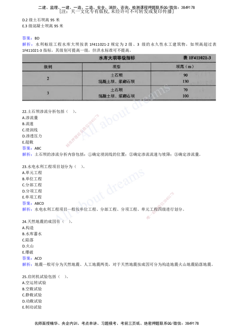 2022年--真题解析（一）_2026年一级建造师_2026年一建水利_2025年一建水利SVIP_03-习题精析✿实战特训✿模考通关_04-水利《真题解析班》李想KL_05.讲义