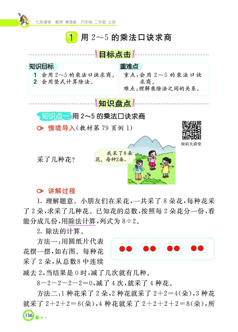 《七彩课堂》数学2年级上册（63QD）_二年级上下册资料_小学二年级学习资料-25年更新版_2-03、小学二年级数学上册_2-3-2、练习题、作业、试题、试卷_青岛63版_电子册类