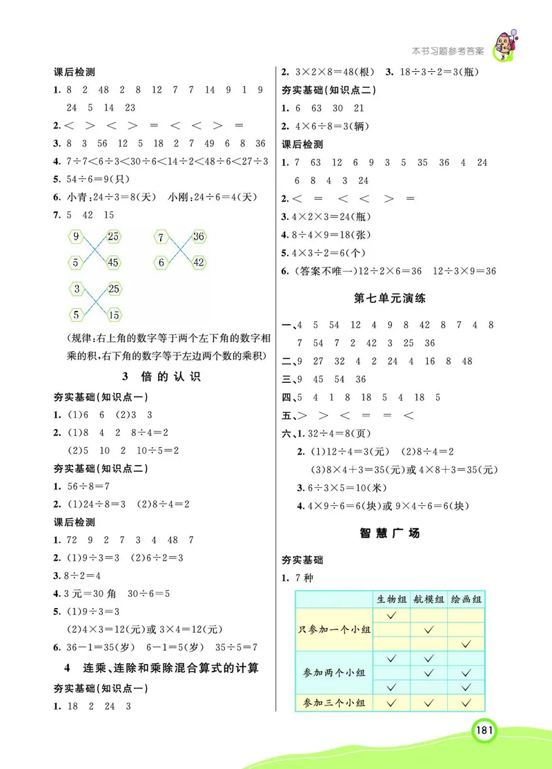 《七彩课堂》数学2年级上册（63QD）_二年级上下册资料_小学二年级学习资料-25年更新版_2-03、小学二年级数学上册_2-3-2、练习题、作业、试题、试卷_青岛63版_电子册类