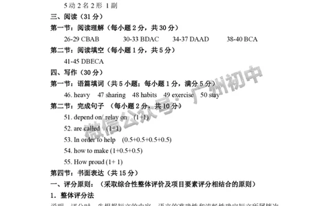 2025南沙区中考二模英语试题（参考答案）_广州九上月考+期中+期末+一模二模+中考真题_2025中考二模