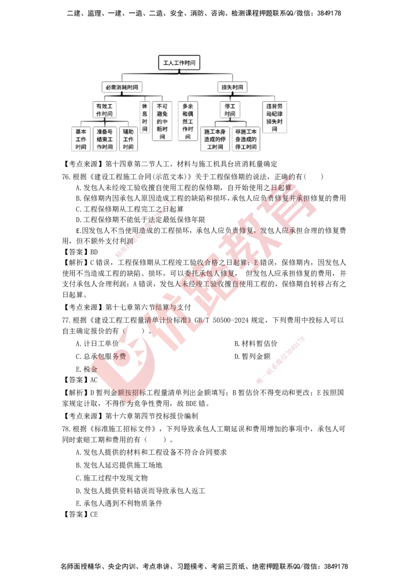 YL-经济-强化冲关卷_2026年一级建造师_2026年一建经济_2025年一建经济SVIP_05-考前密训✿央企特训✿机构普押_14-经济《50题+一本通+冲关卷》YL