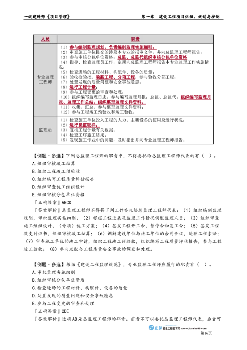 第一章　建设工程项目组织、规划与控制_2026年一级建造师_2026年一建管理_2025年一建管理SVIP_02-基础精讲✿高端面授✿深度强化_04-管理《基础精讲班》李娜JG_讲义