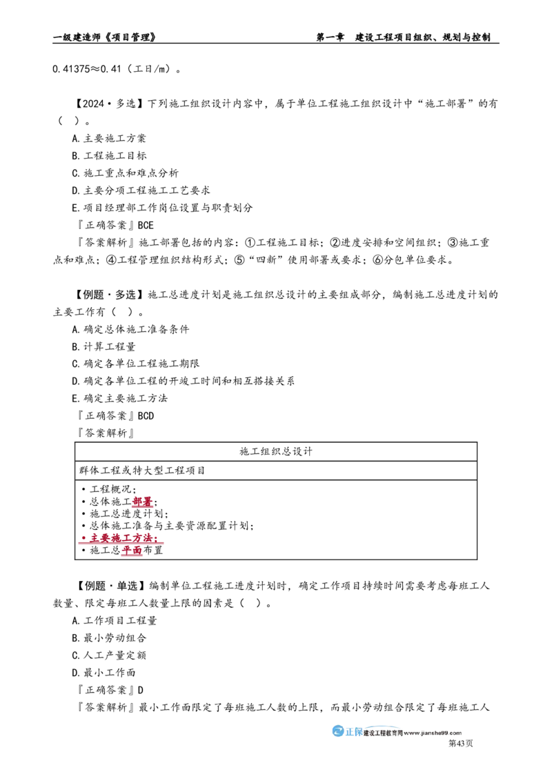 第一章　建设工程项目组织、规划与控制_2026年一级建造师_2026年一建管理_2025年一建管理SVIP_02-基础精讲✿高端面授✿深度强化_04-管理《基础精讲班》李娜JG_讲义