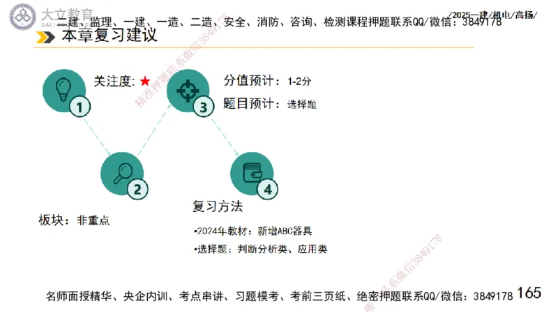 W2025一建机电-高扬-技术板块5-材料、设备、测量、计量_2026年一级建造师_2026年一建机电_2025年一建机电SVIP_04-冲刺串讲✿考点强化✿小灶集训_31-机电《案例专项班》高扬DL_讲义
