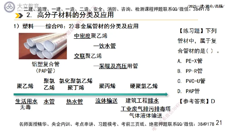 W2025一建机电-高扬-技术板块5-材料、设备、测量、计量_2026年一级建造师_2026年一建机电_2025年一建机电SVIP_04-冲刺串讲✿考点强化✿小灶集训_31-机电《案例专项班》高扬DL_讲义