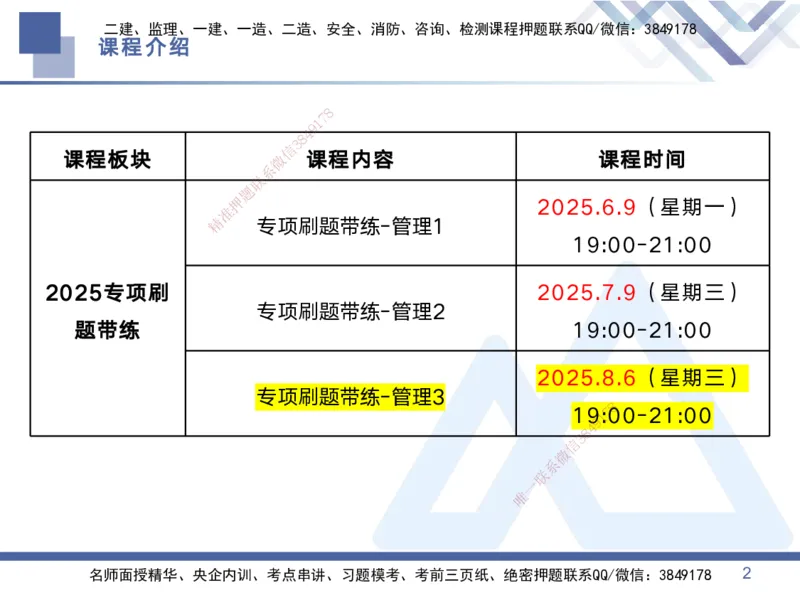 03.2025黄雨诗-专项刷题带练-管理3_2026年一级建造师_2026年一建管理_2025年一建管理SVIP_03-习题精析✿实战特训✿模考通关_44-管理《专项刷题带练》黄雨诗HX_讲义