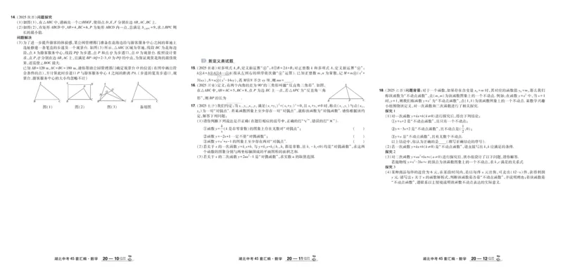 2026《中考数学45套》湖北_45套中招_2025《中考数学45套》湖北