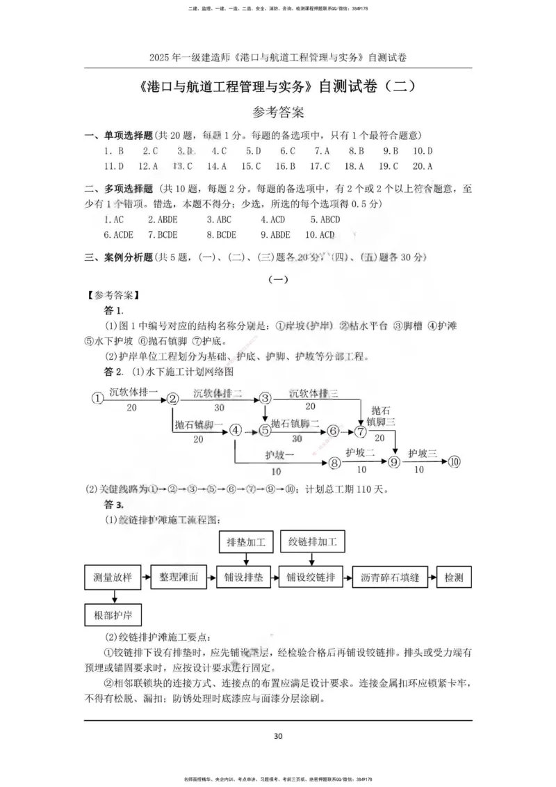 一建港航-渠道押题卷3套_2026年一级建造师_2026年一建港航_2025年一建港航SVIP_05-考前密训✿央企特训✿机构普押