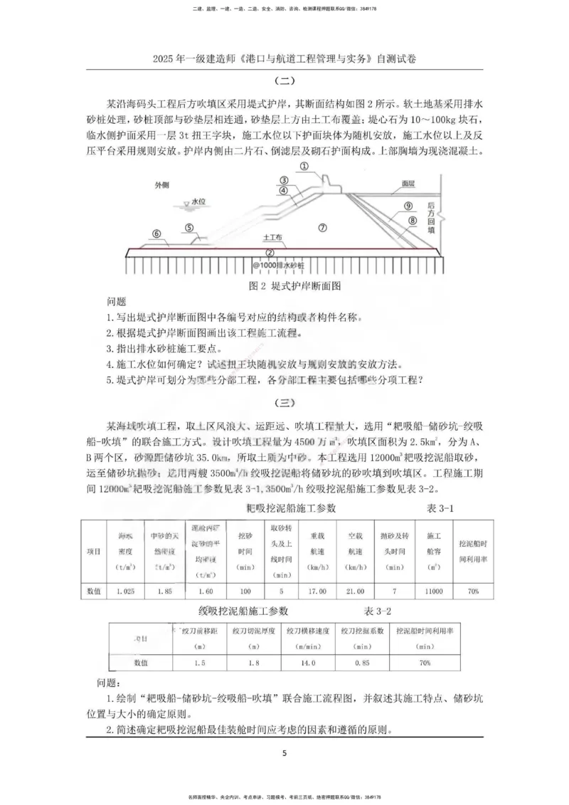 一建港航-渠道押题卷3套_2026年一级建造师_2026年一建港航_2025年一建港航SVIP_05-考前密训✿央企特训✿机构普押