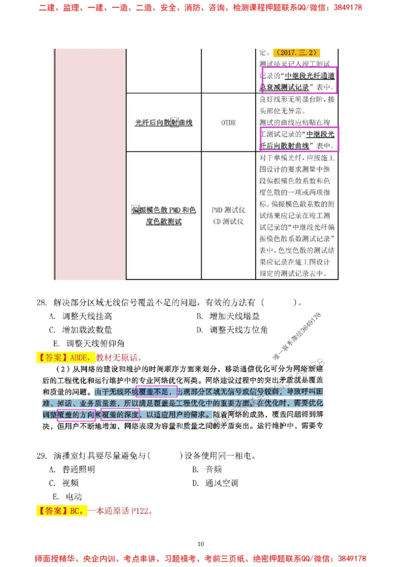 2024一建通信实务真题解析-含答案_1_2026年一级建造师_2026年一建通信_2025年一建通信SVIP_01-精华文档✿电子教材✿历年真题_02-历年真题PDF_01-通信《24真题卷解析》CY
