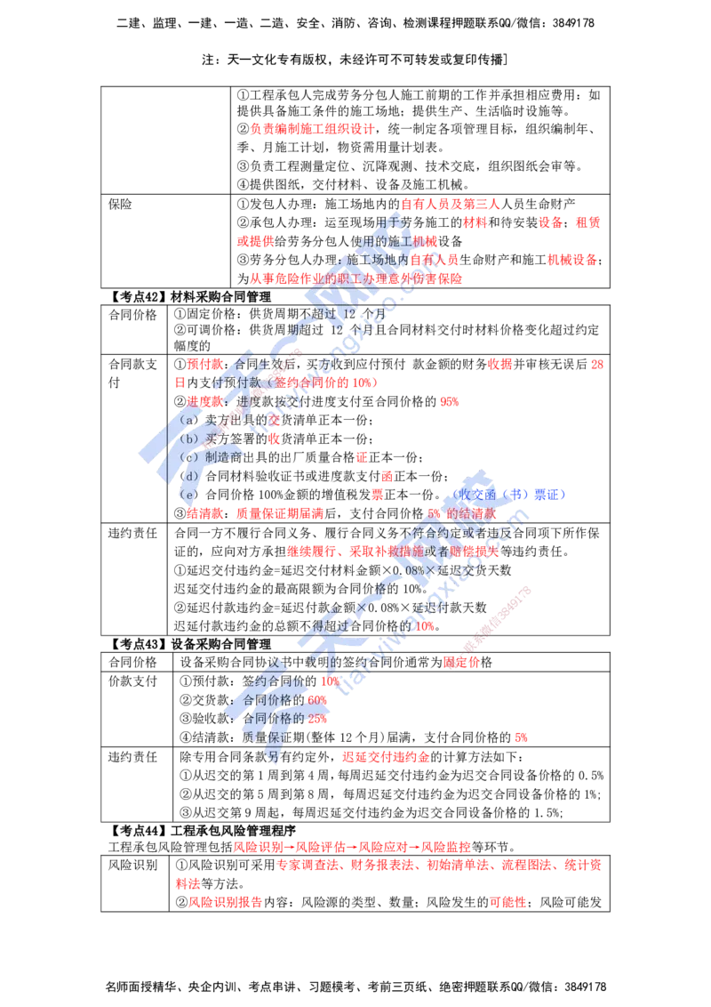 KL-管理-速记100点_2026年一级建造师_2026年一建管理_2025年一建管理SVIP_05-考前密训✿央企特训✿机构普押_34-管理《考前背多分+速记100点》KL