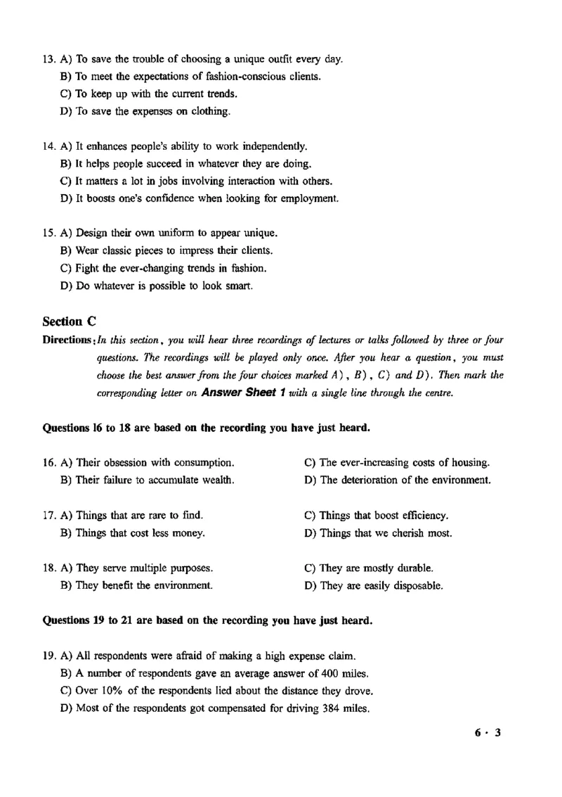 一键打印版2019-2023.12六级真题_大学英语四级+六级_六级真题_六级真题_赠：六级真题一键打印版