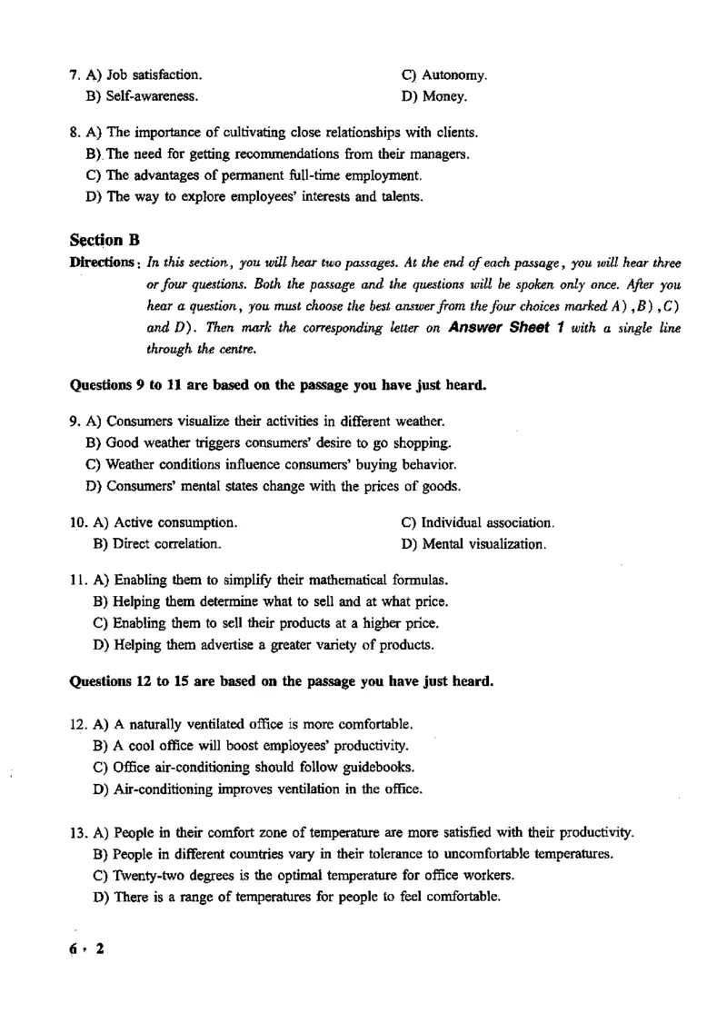 一键打印版2019-2023.12六级真题_大学英语四级+六级_六级真题_六级真题_赠：六级真题一键打印版
