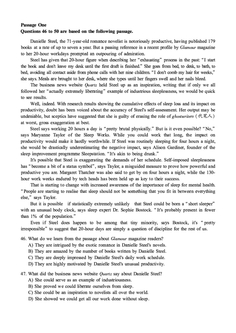 一键打印版2019-2023.12六级真题_大学英语四级+六级_六级真题_六级真题_赠：六级真题一键打印版